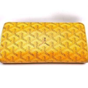 Goyard Yellow Long Woman Zip Around Wallet